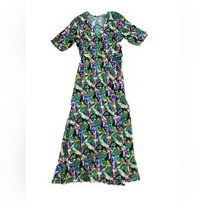 Traffic People Anthropologie Size Extra Small XS Multicolor Floral Maxi Dress